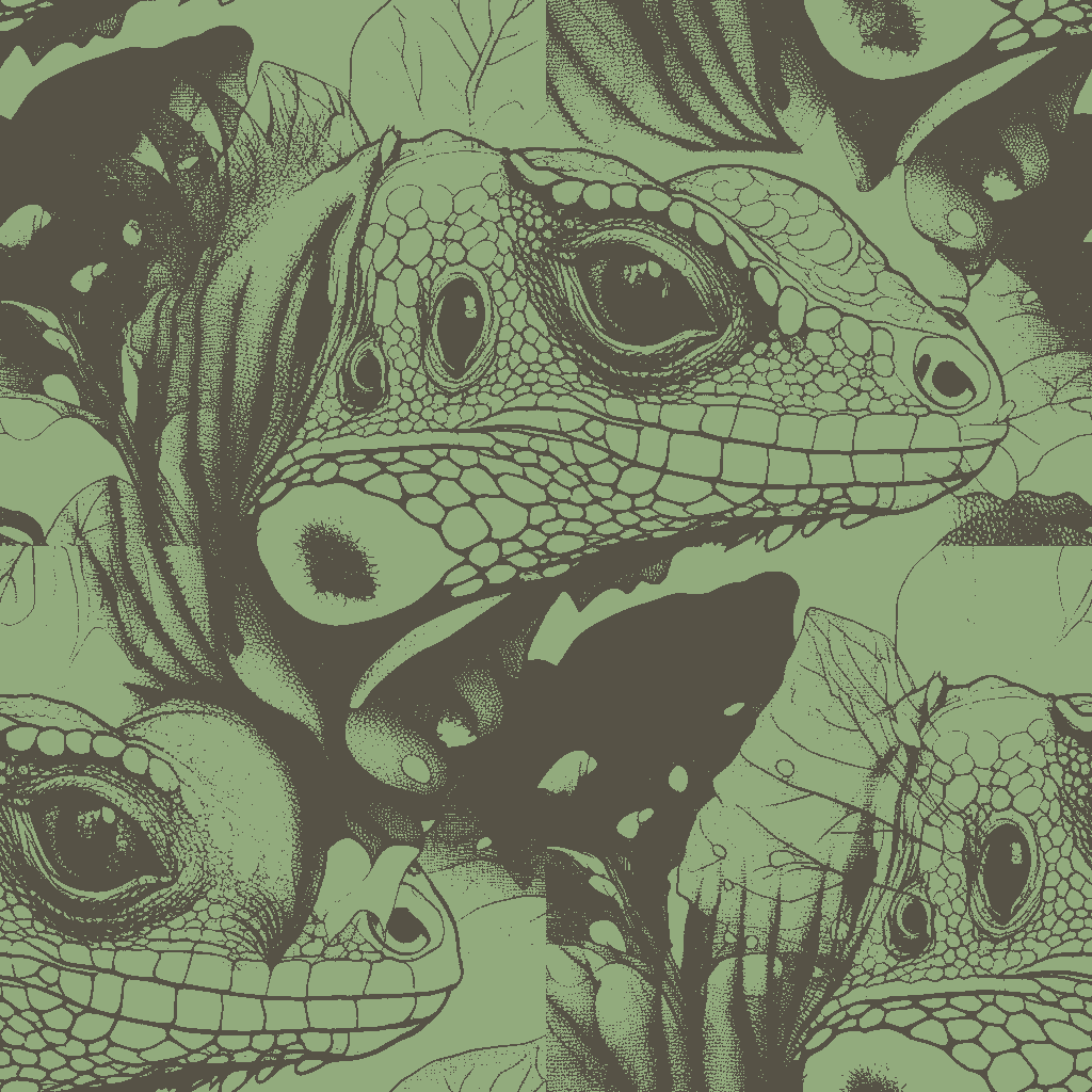 Iguanas Reverie in Sage