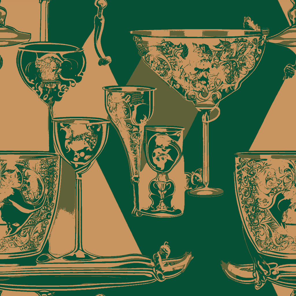 Pandas Bacchanal in Verdigris