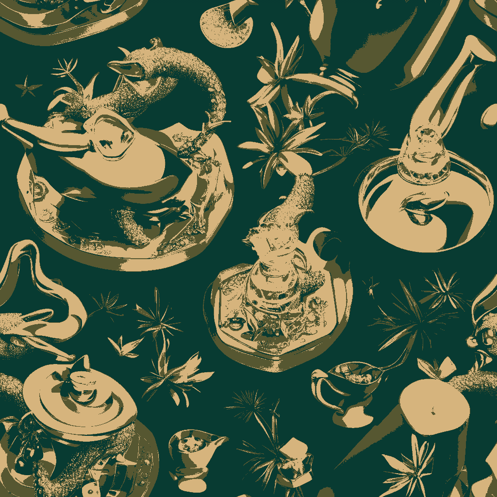 Pandas Spree in Verdigris