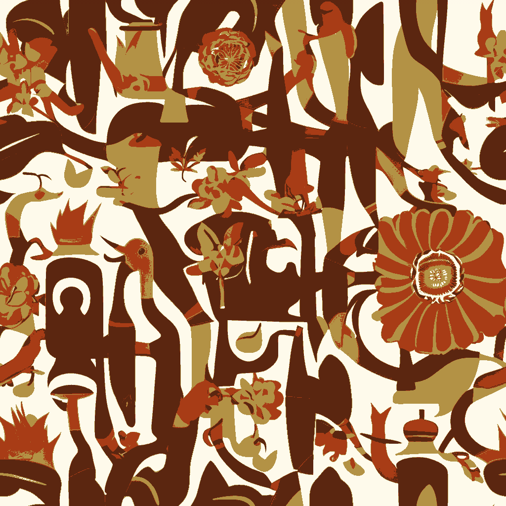 Birds Nightcap in Terracotta