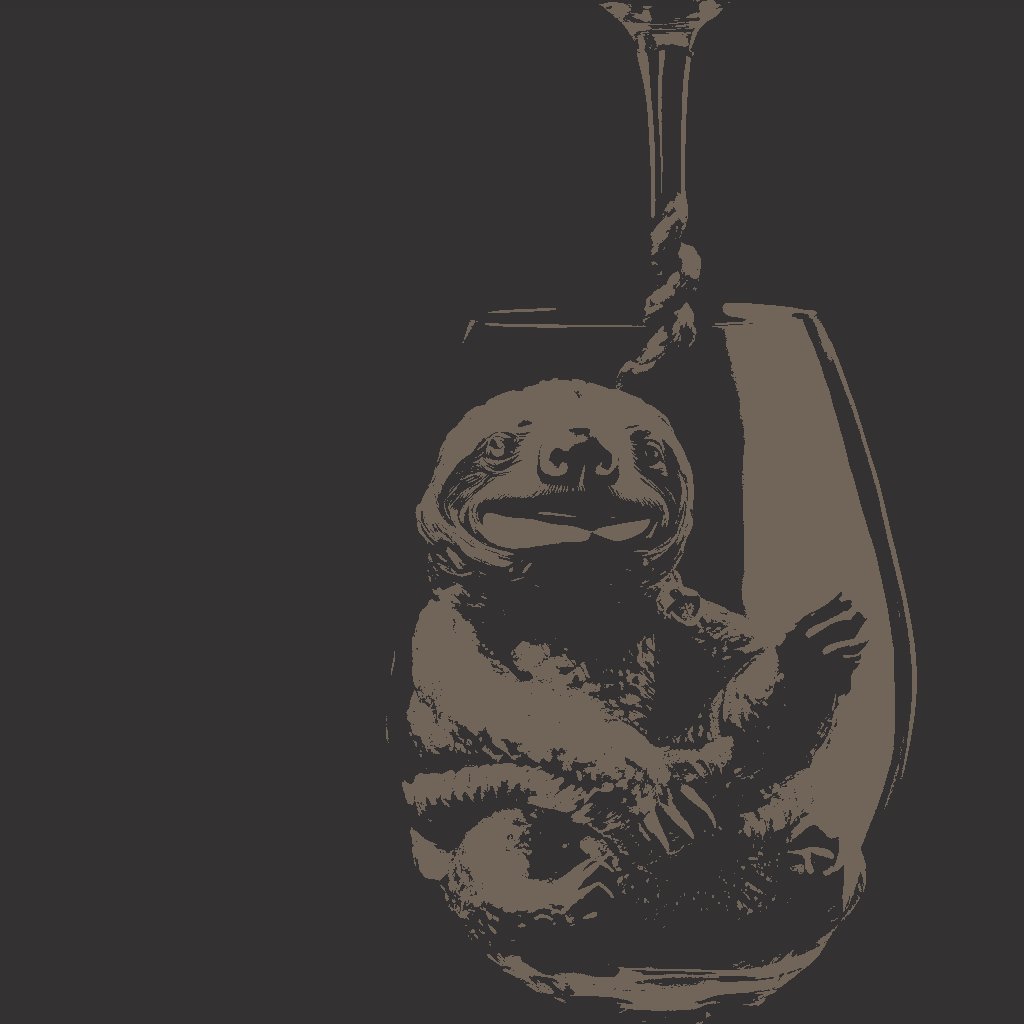 Sloths Toast in Charcoal