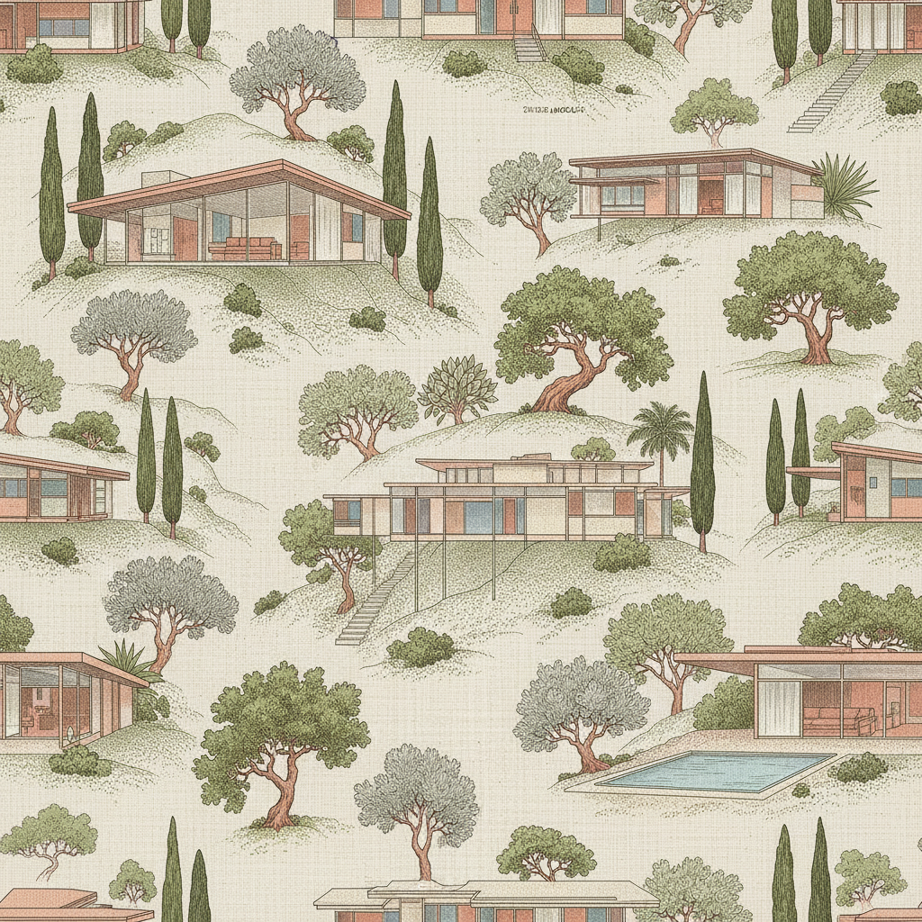 Case Study Houses Toile — Garden
