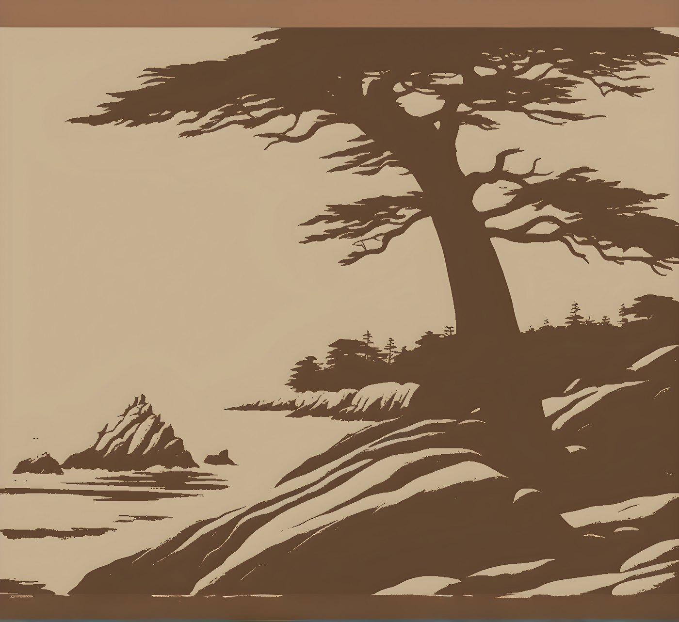 room-size scenic mural at 12ft x 11ft