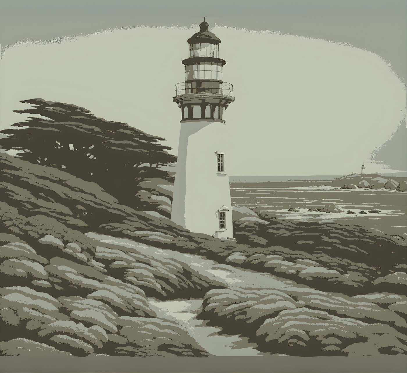 room-size scenic mural at 12ft x 11ft