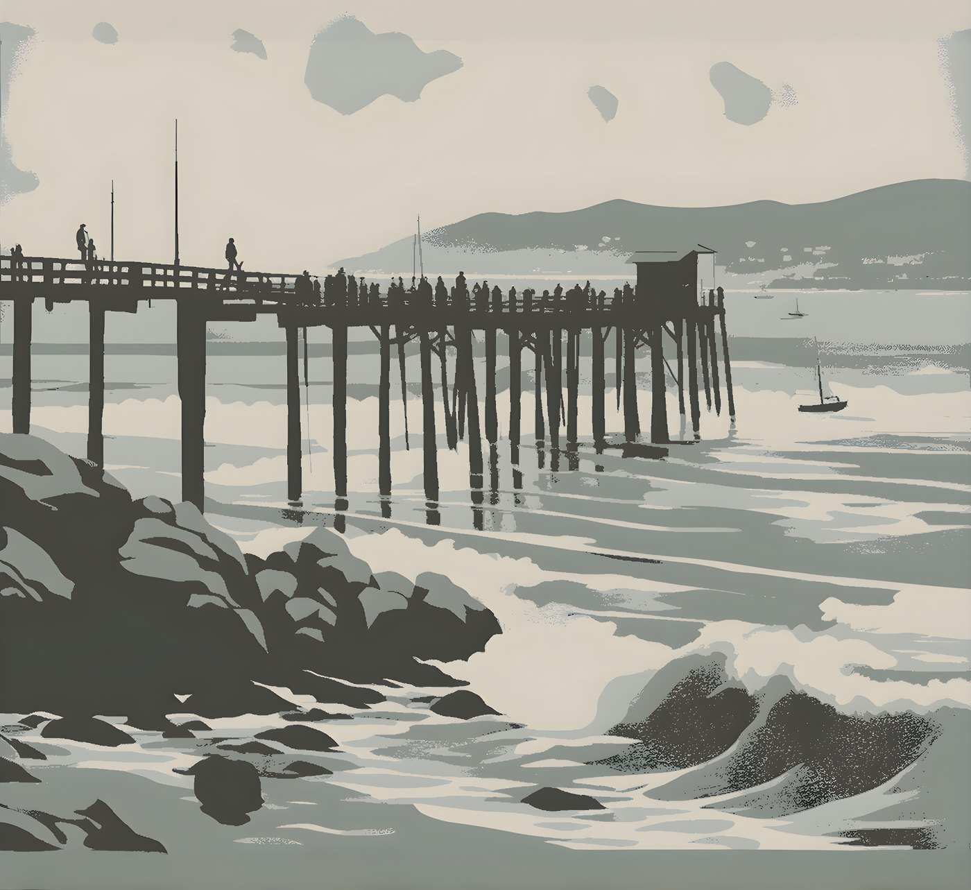 room-size scenic mural at 12ft x 11ft