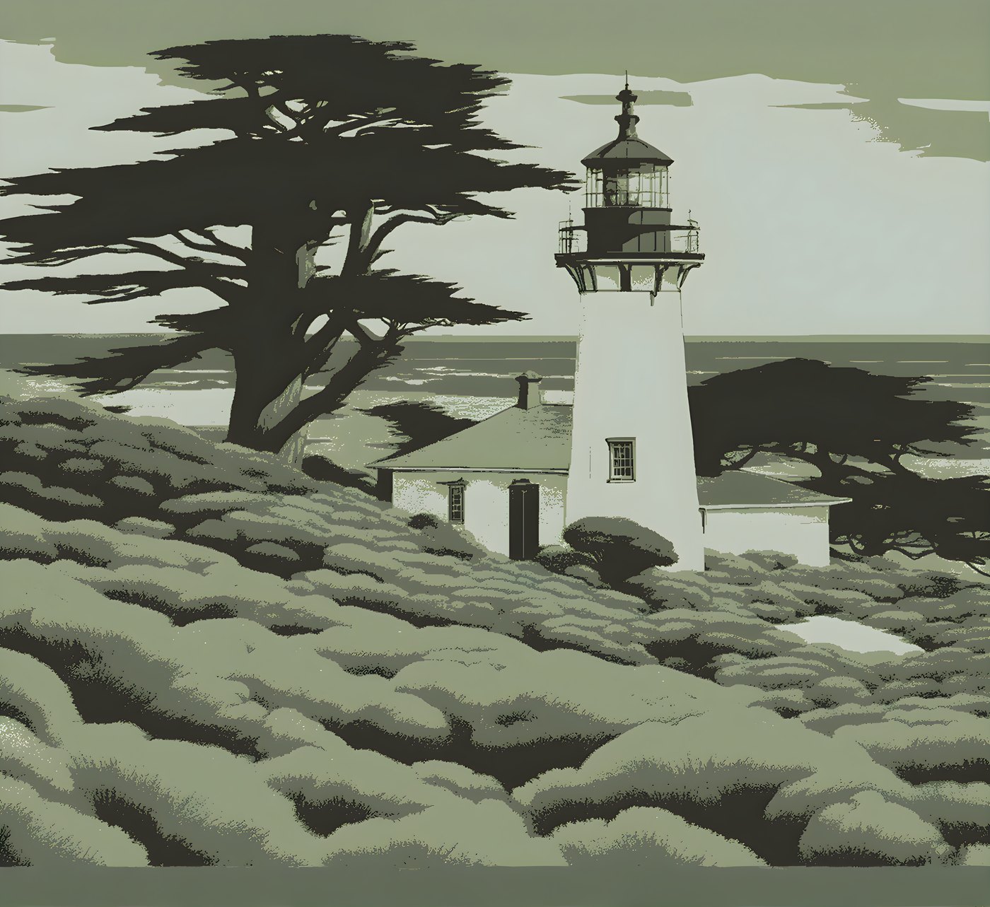room-size scenic mural at 12ft x 11ft