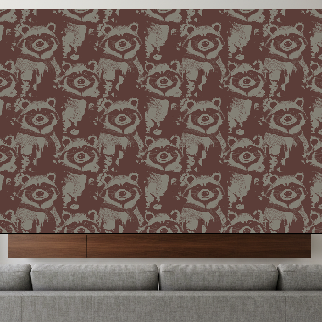 Raccoons Slumber in Greige — residential