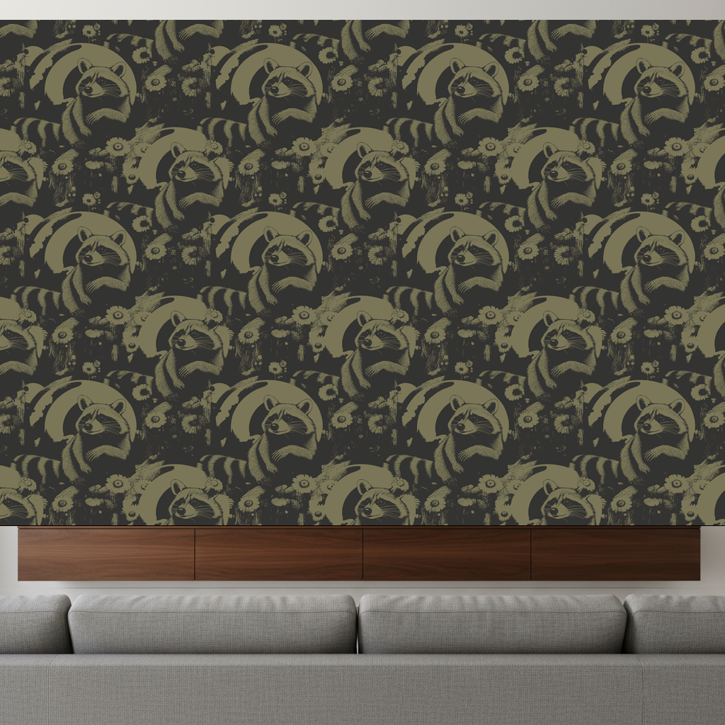 Raccoons Haze in Sapphire — residential
