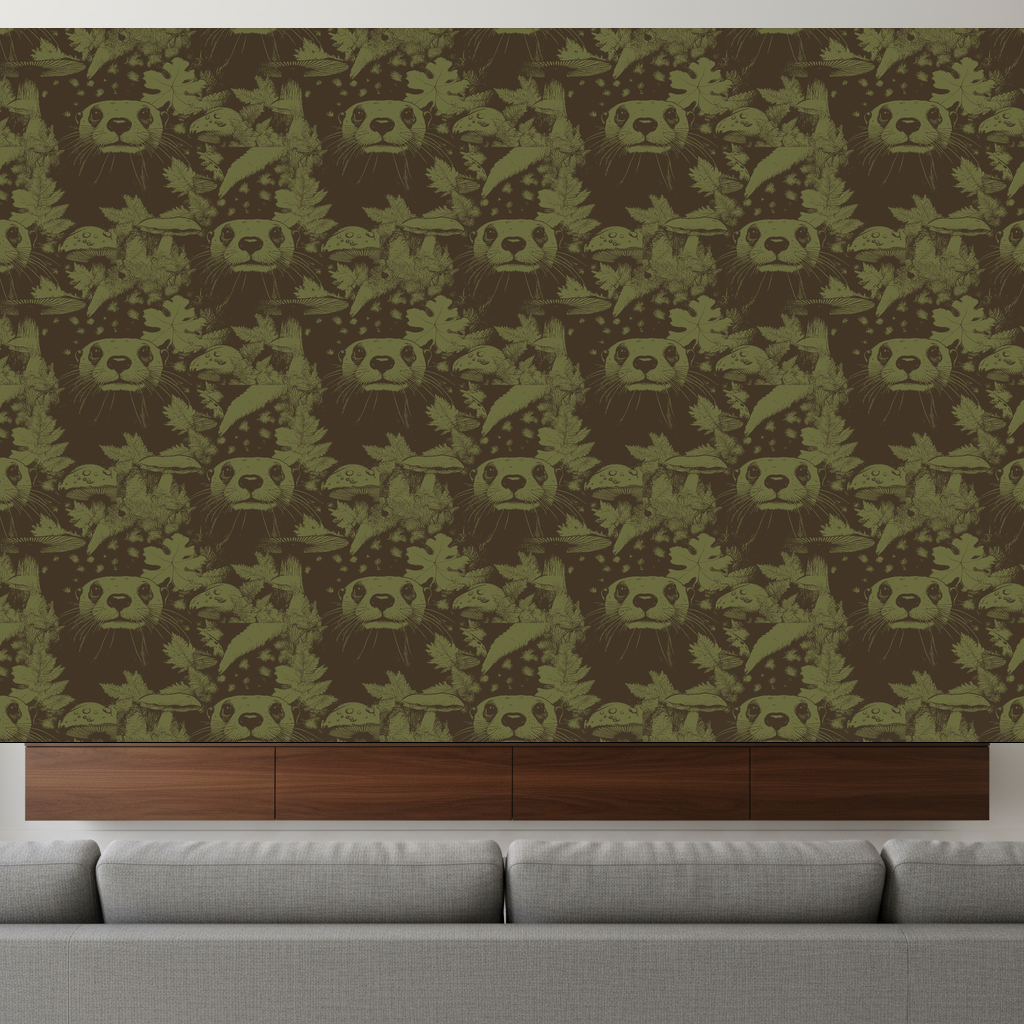 Otters Slumber in Bottle Green — residential