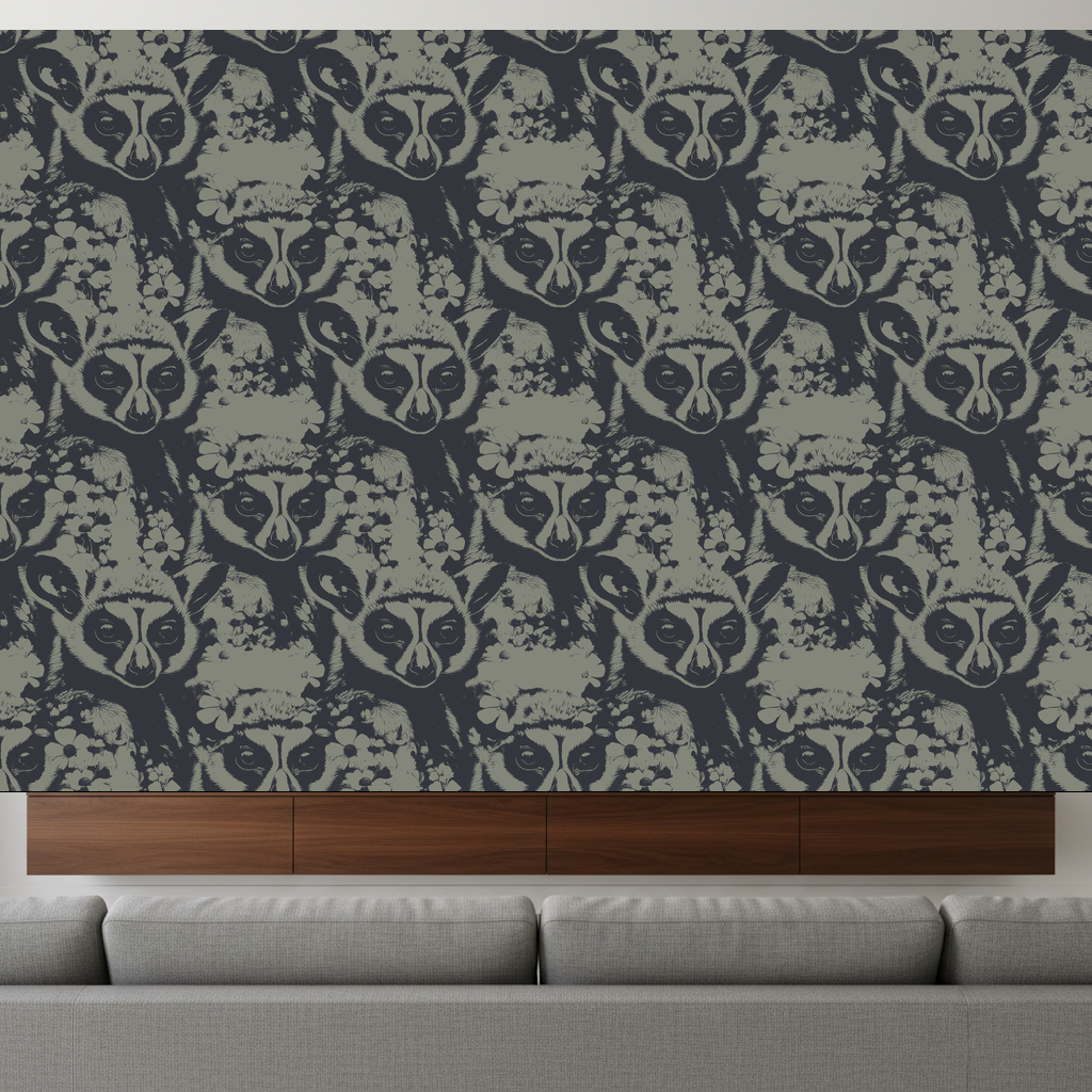 Lemurs Drift in Greige — residential