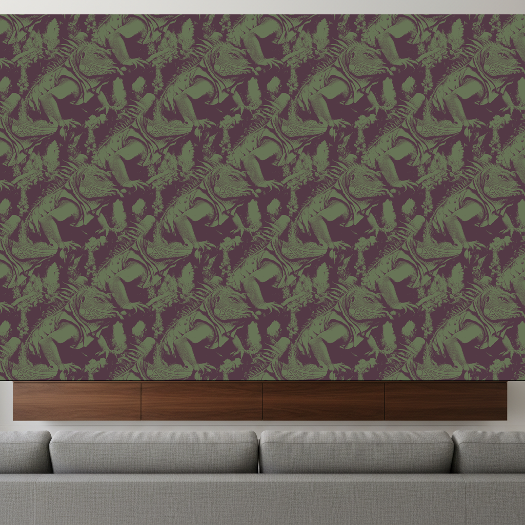 Iguanas Daydream in Pewter — residential