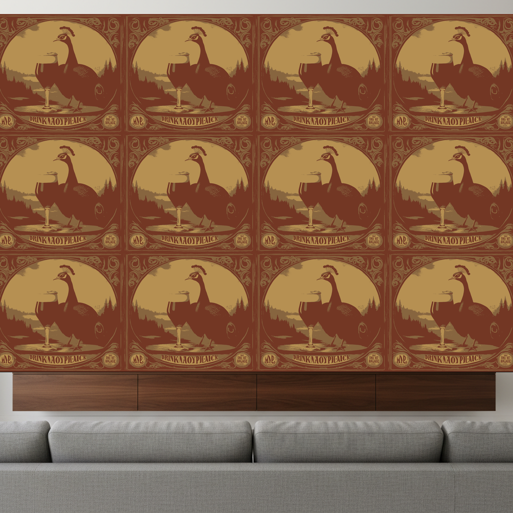 Peacocks Carouse in Oxblood — residential