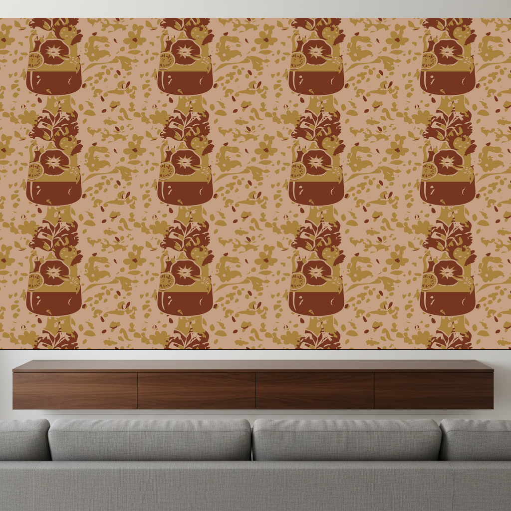 Elephants Spree in Apricot — residential