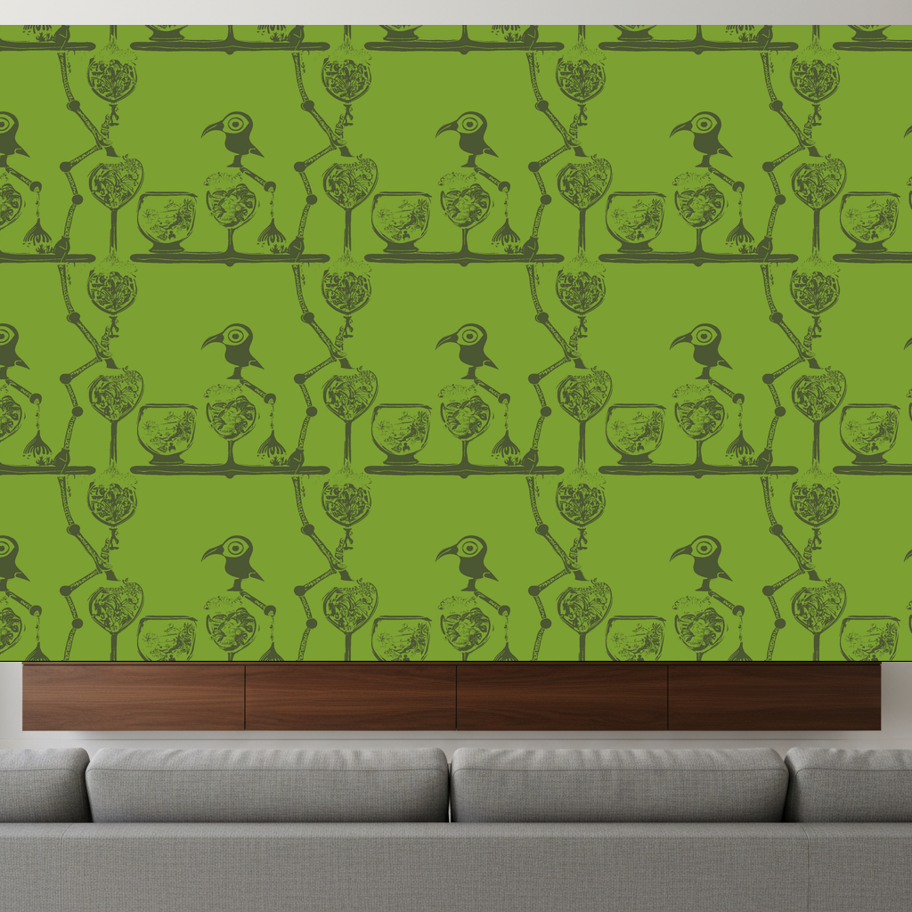 Birds Revel in Olive — residential