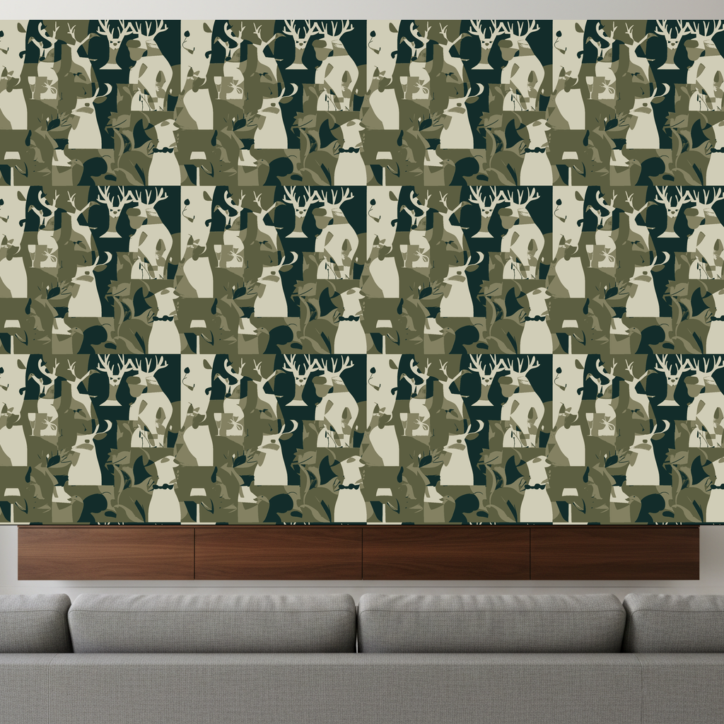 Giraffes Soirée in Olive — residential