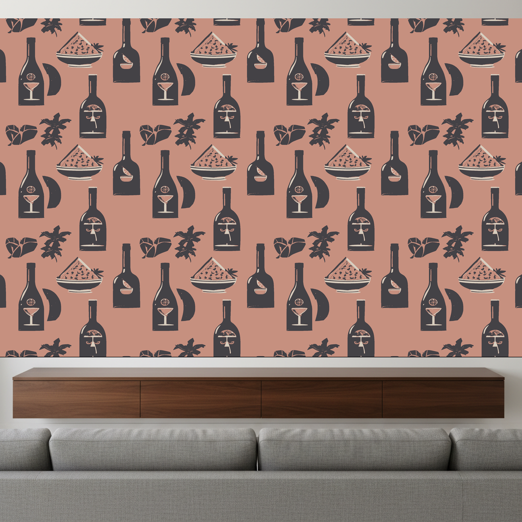 Elephants Spree in Blush — residential