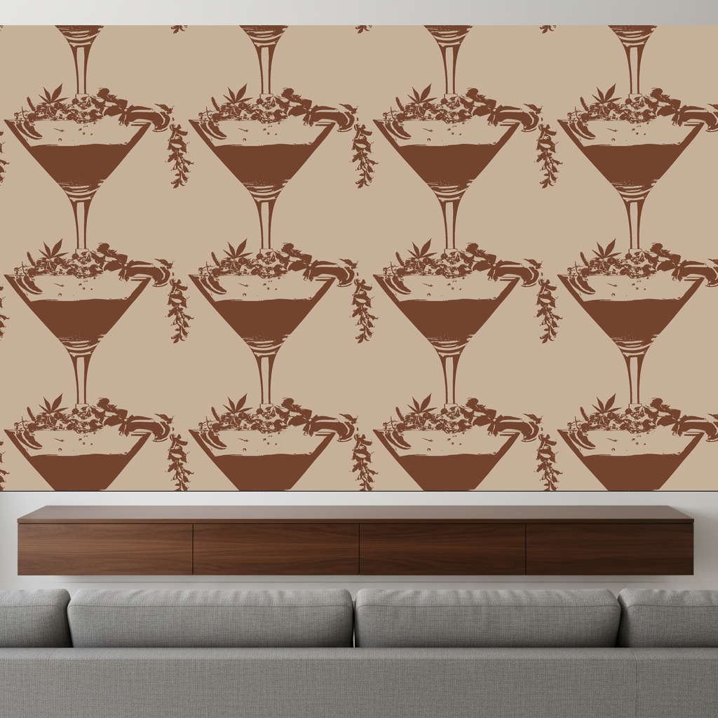 Elephants Saunter in Apricot — residential