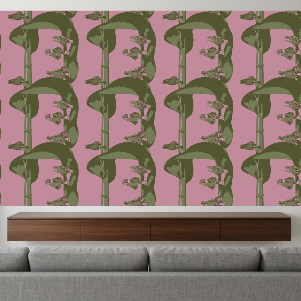 Frogs Carouse in Rose — residential