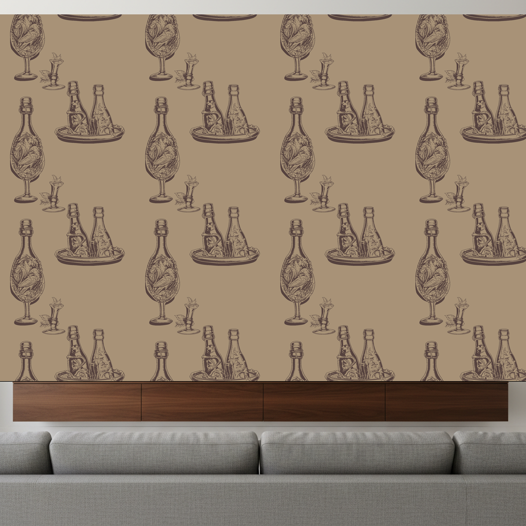 Birds Tipple in Apricot — residential