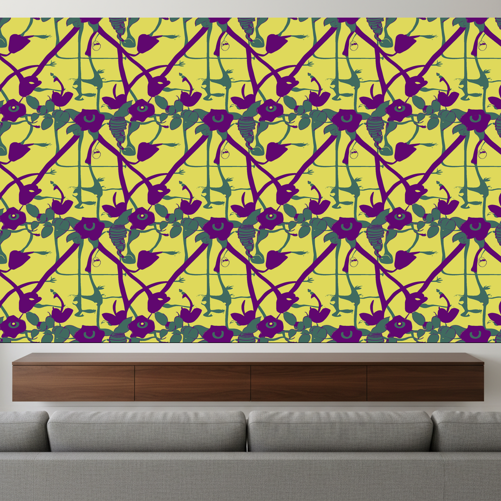 Giraffes Tipple in Chartreuse — residential
