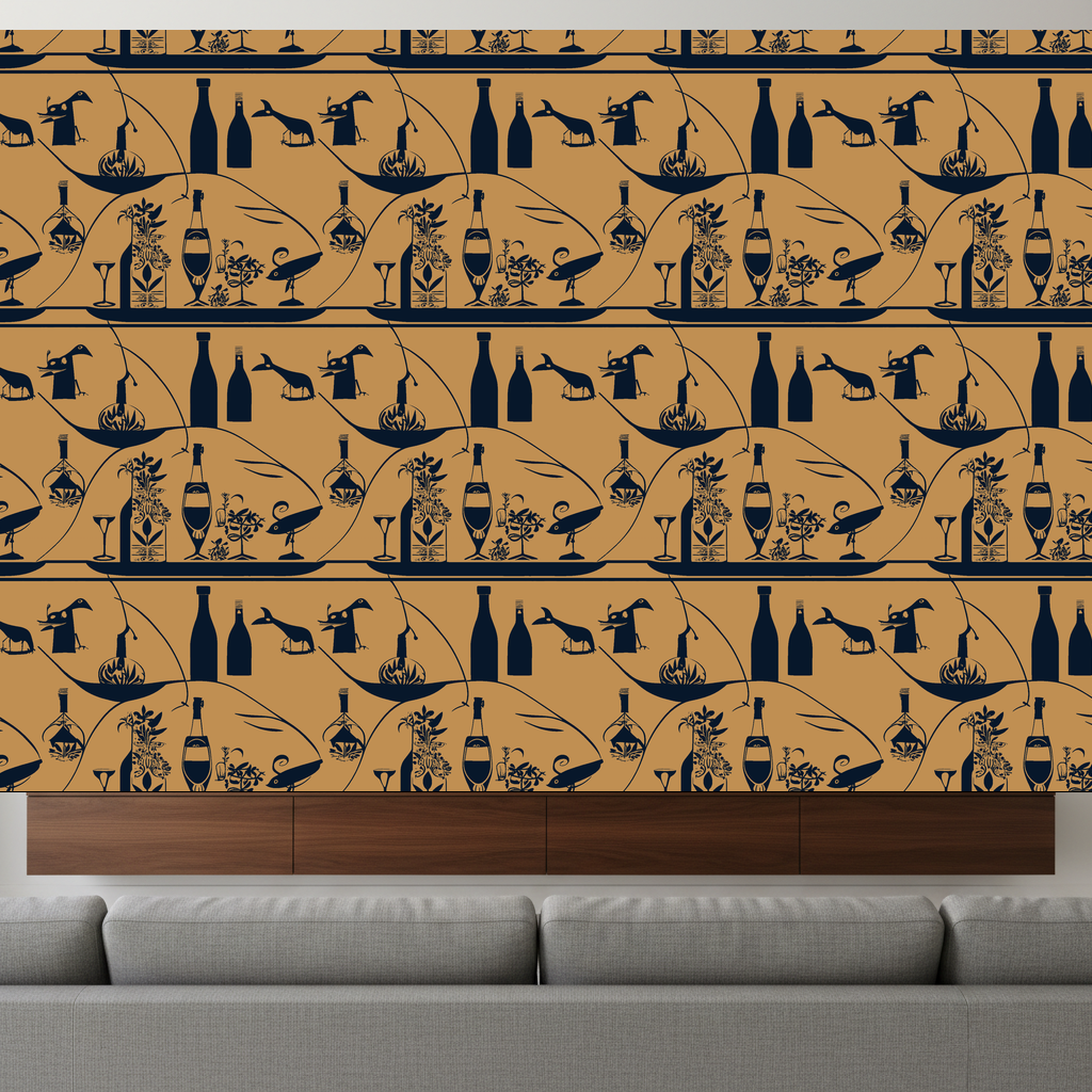 Birds Saunter in Amber — residential