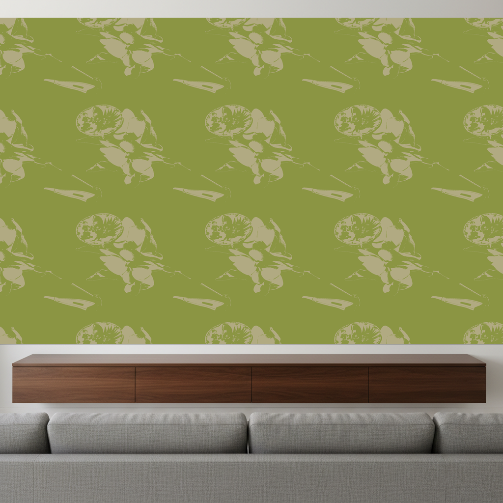 Peacocks Carouse in Olive — residential