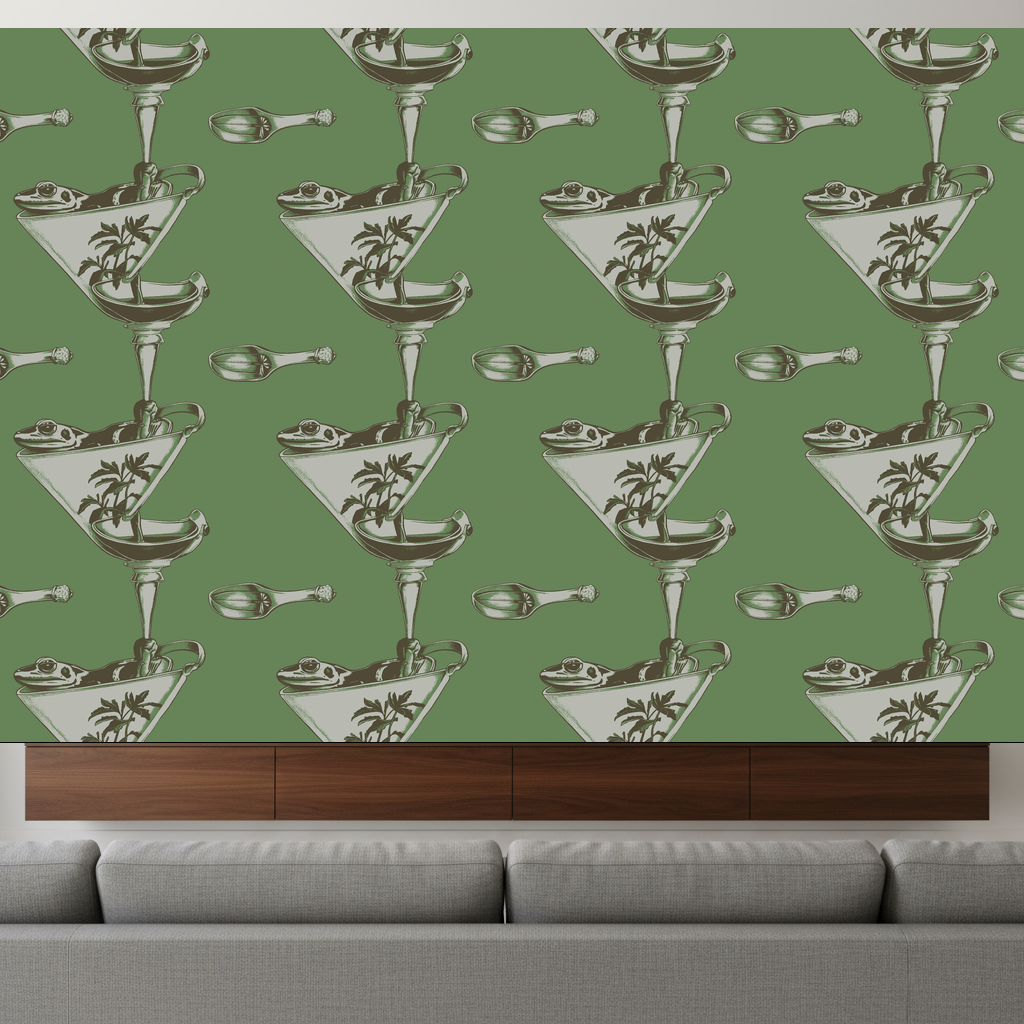 Frogs Toast in Sage — residential