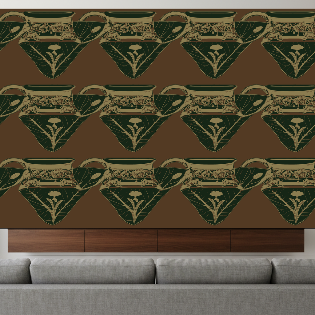 Frogs Carouse in Terracotta — residential
