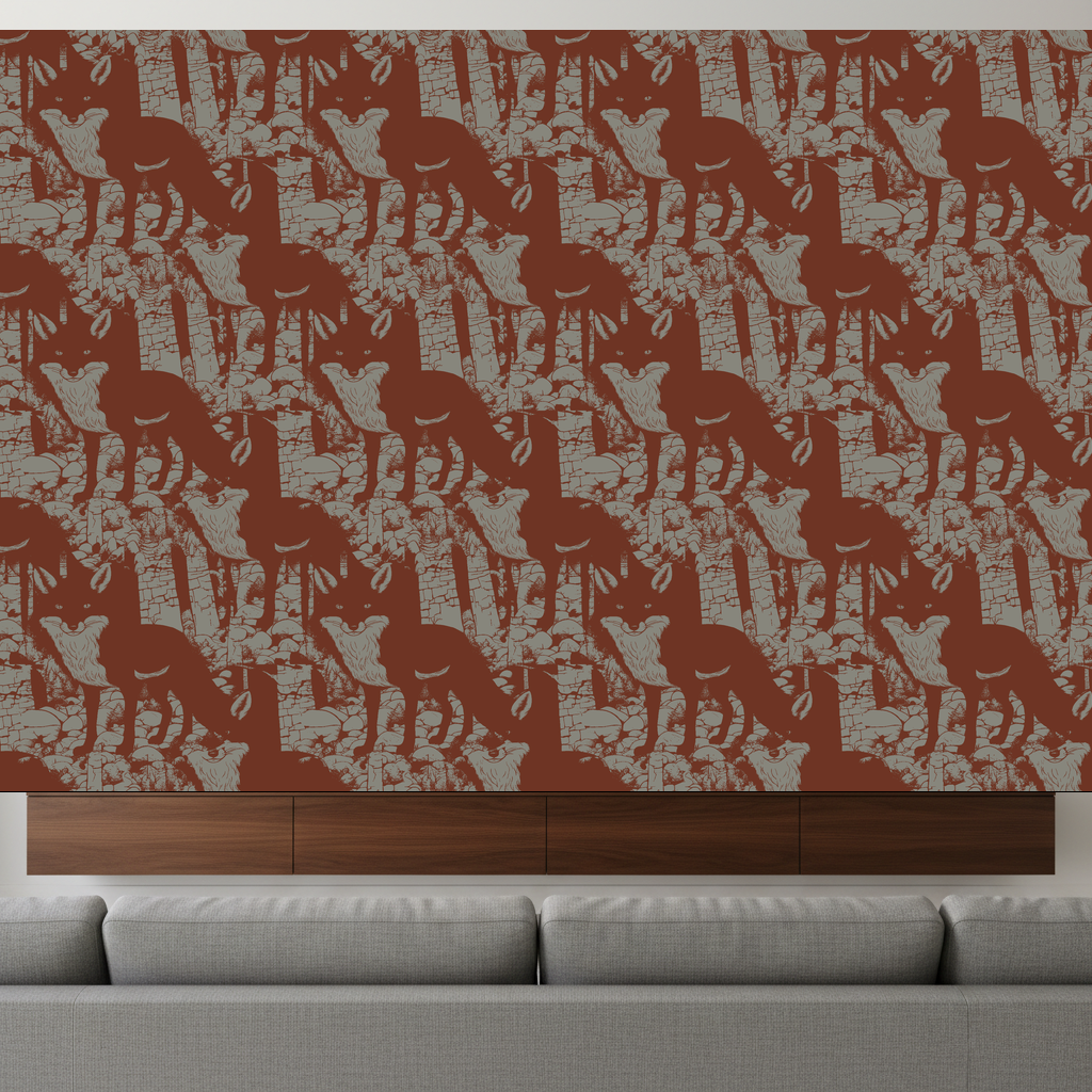 Foxes Daydream in Claret — residential