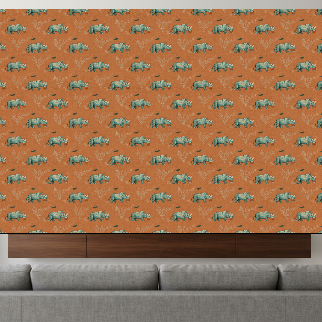 Rhinos Bacchanal in Amber — residential