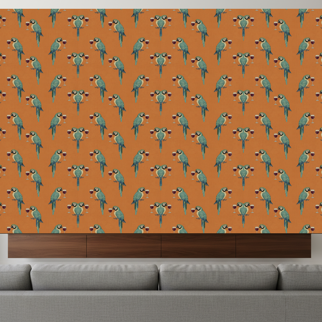 Macaws Toast in Amber — residential