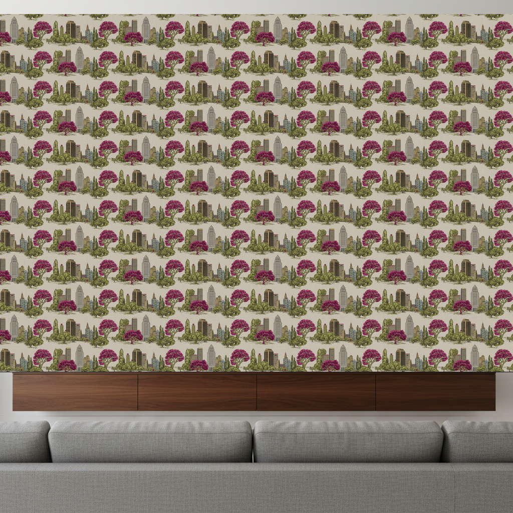 Downtown LA Toile — Bougainvillea — residential