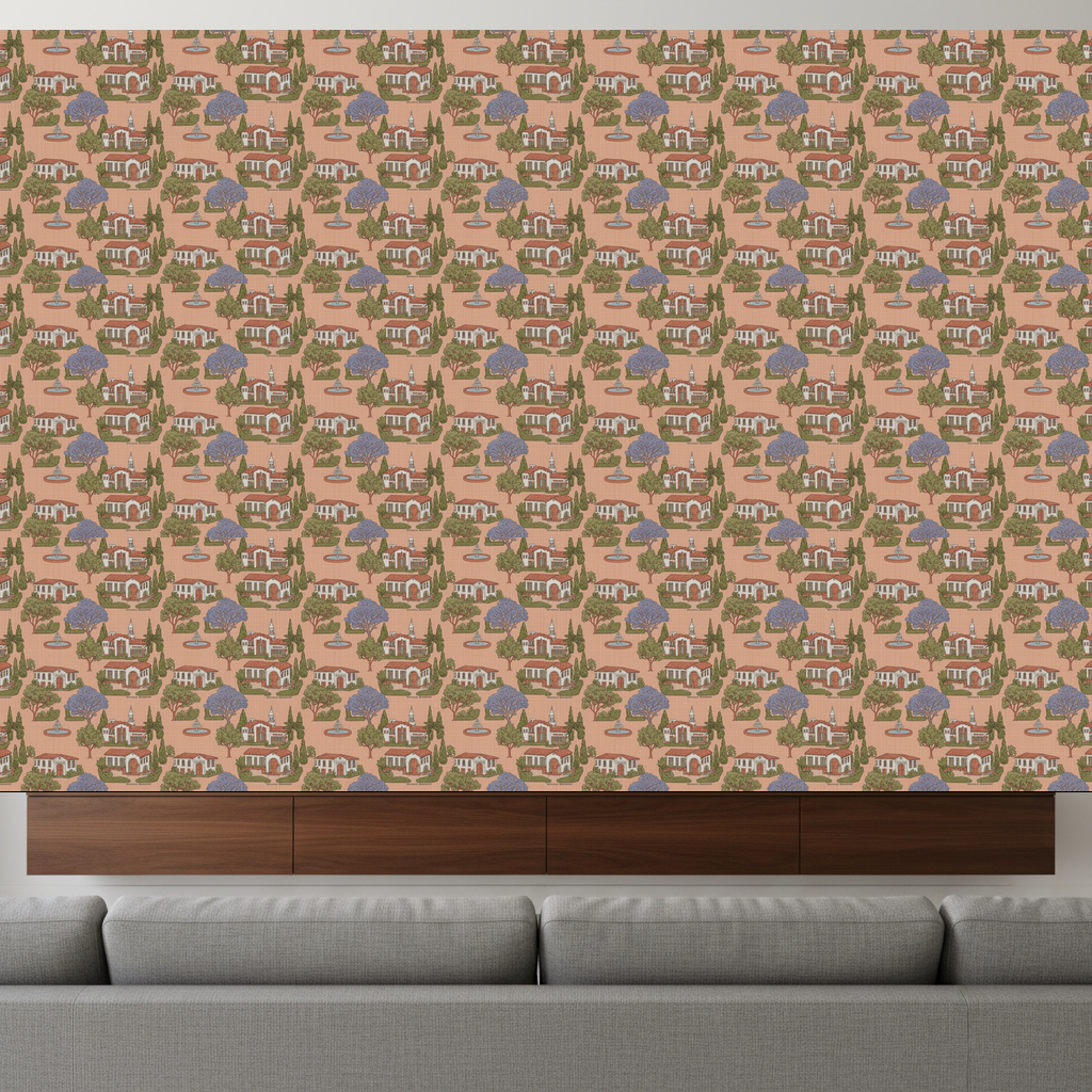 Beverly Hills Bungalows Toile — Sunset — residential