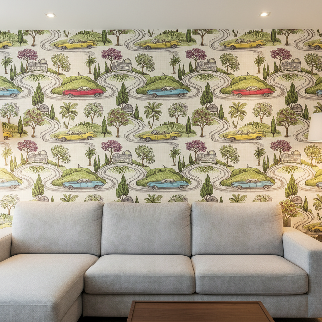 Mulholland Drive Toile — Jacaranda — residential