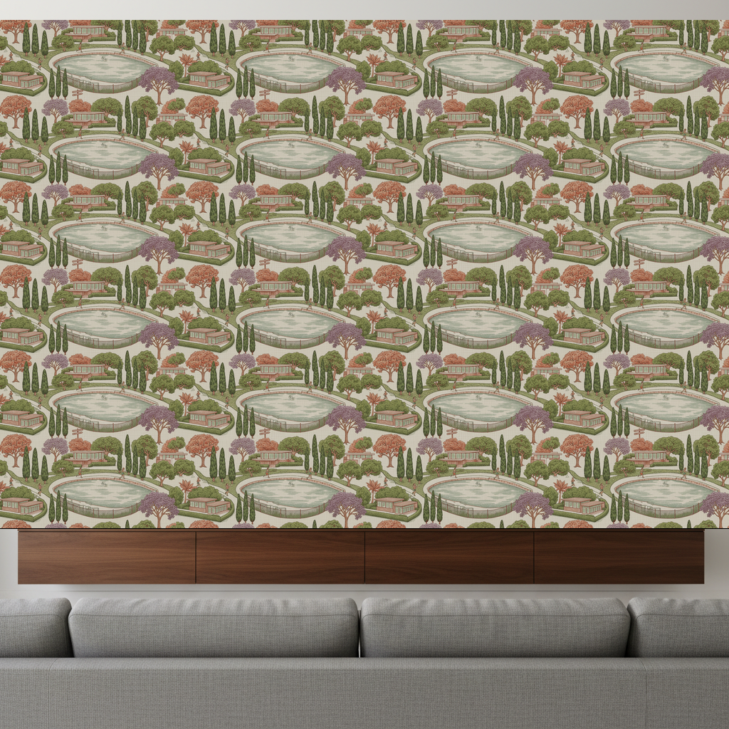 Silver Lake Toile — Garden — residential