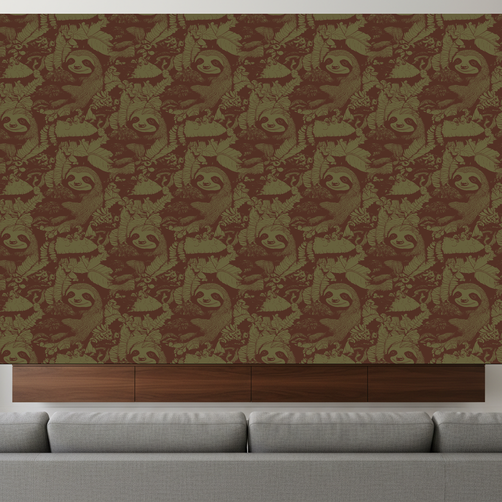 Sloths Drift in Ochre — residential