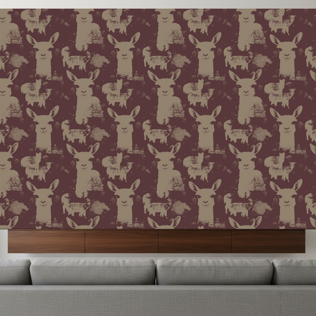 Llamas Lullaby in Pewter — residential