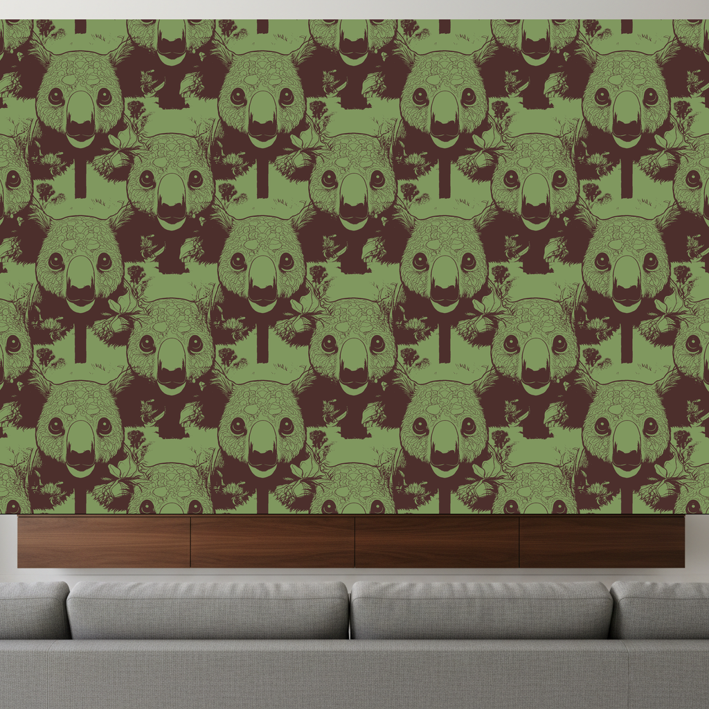 Koalas Lullaby in Plum — residential
