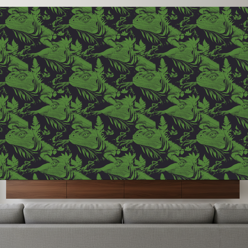 Iguanas Lullaby in Charcoal — residential
