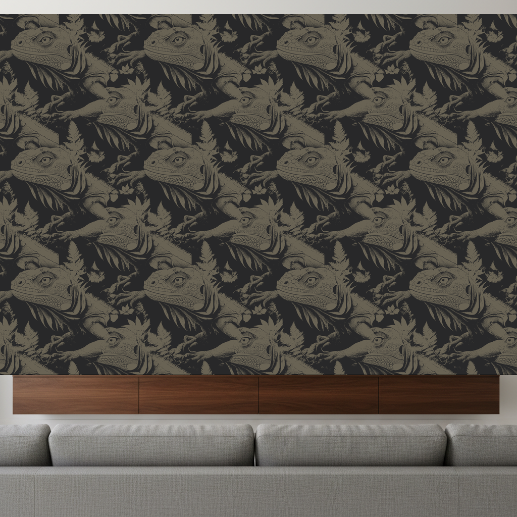 Iguanas Slumber in Charcoal — residential