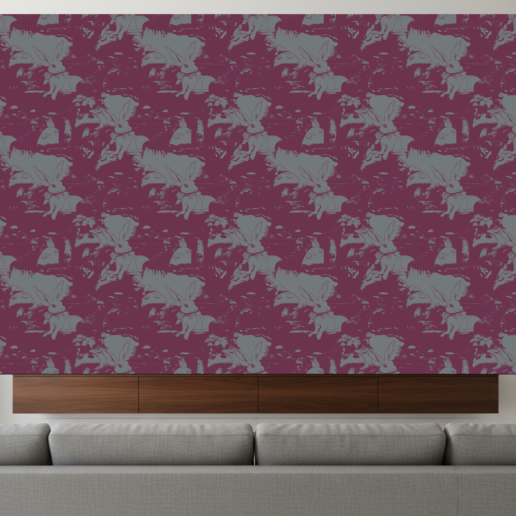 Rabbits Drift in Damson — residential