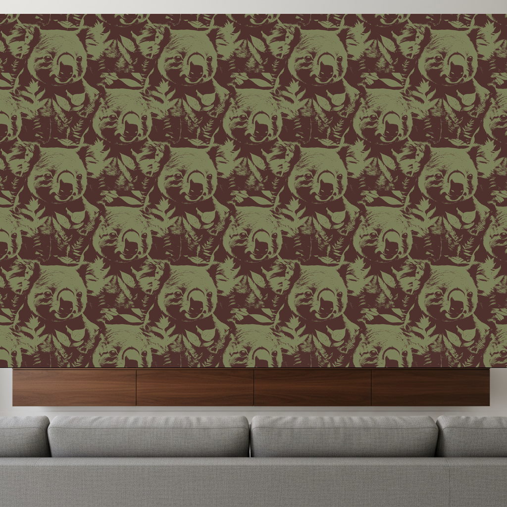 Koalas Haze in Sage — residential