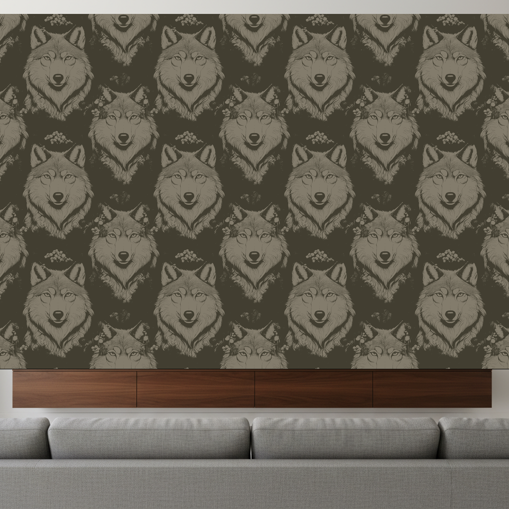 Wolves Daydream in Terracotta — residential