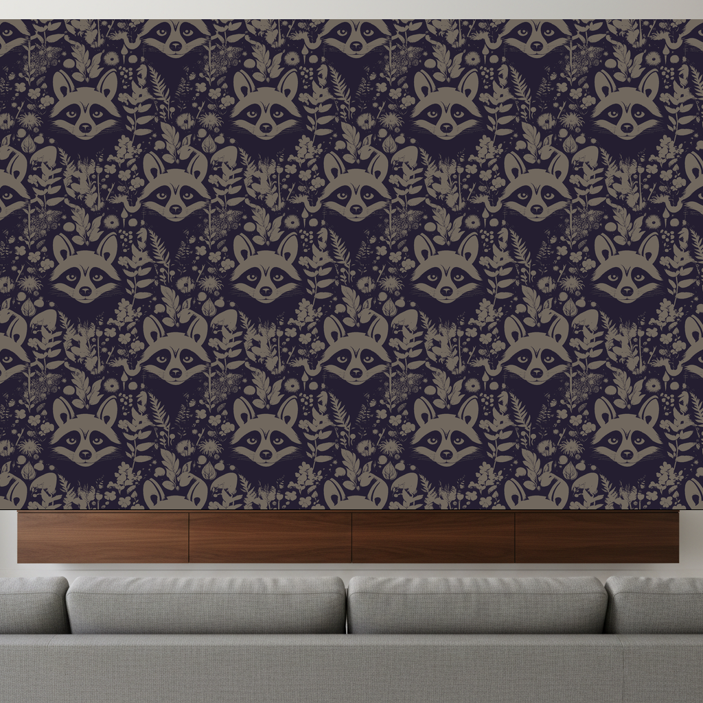 Raccoons Reverie in Pewter — residential