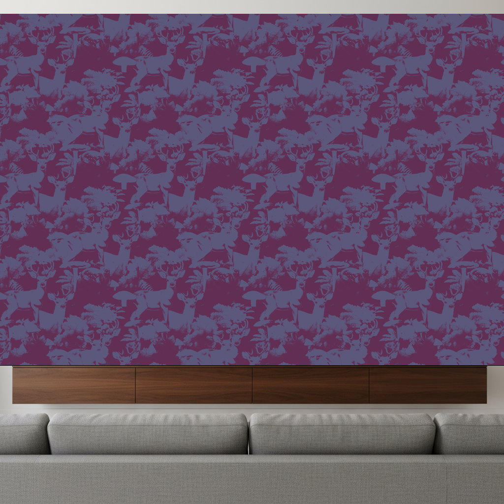 Deer Vespers in Teal — residential