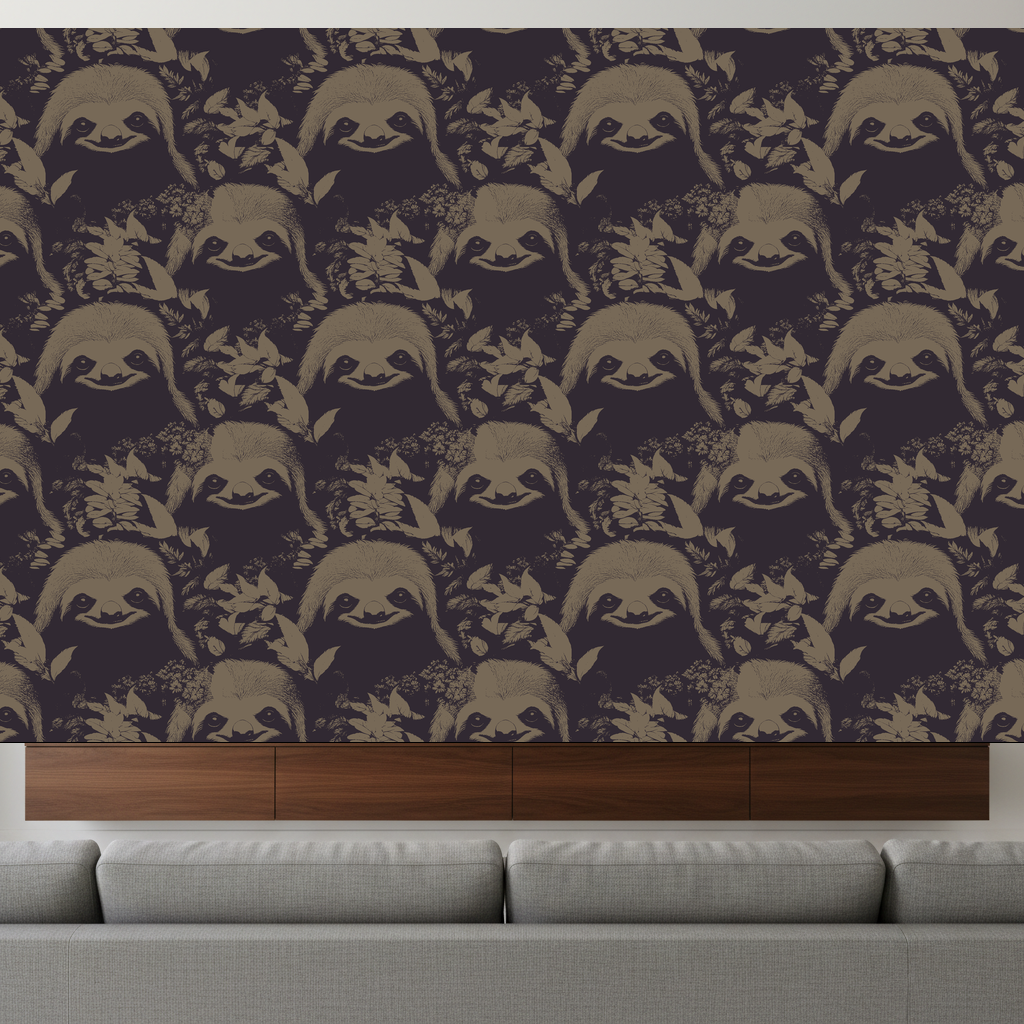 Sloths Slumber in Pewter — residential
