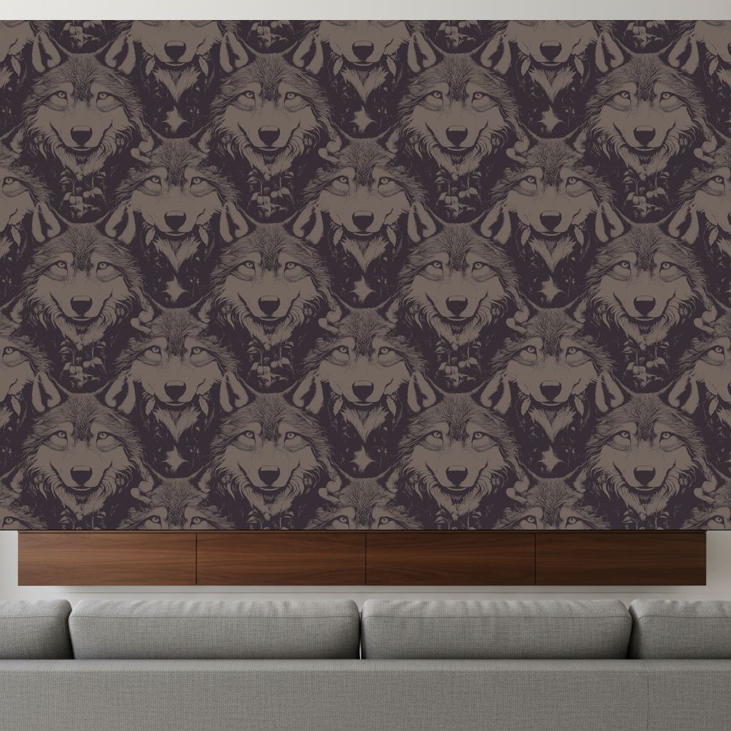 Wolves Haze in Garnet — residential