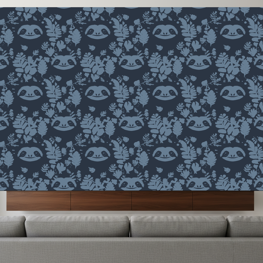 Sloths Drift in Terracotta — residential
